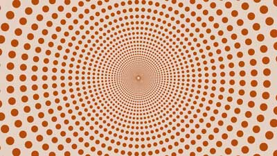 円ドットブラウンドット1