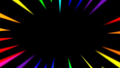 集中線36　虹色