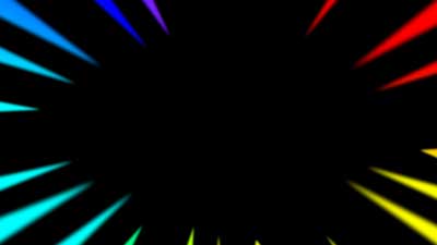 集中線37　虹色