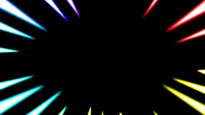 集中線39　虹色