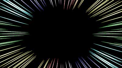 集中線42　虹色