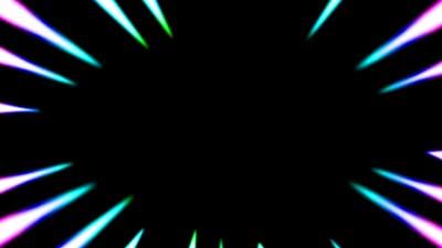 集中線45　虹色