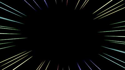 集中線49　虹色