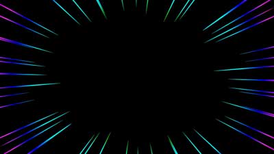 集中線52　虹色