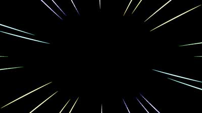 集中線57　虹色