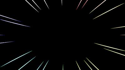 集中線58　虹色