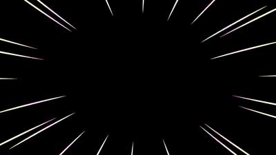 集中線59　虹色