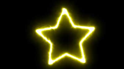 星が回転しながら拡大3